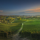 Langhe, path among the vineyards at sunset, La Morra, Piedmont, Italy. - PhotoDune Item for Sale