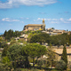 Montalcino medieval village and the church. Siena, Tuscany, Italy - PhotoDune Item for Sale
