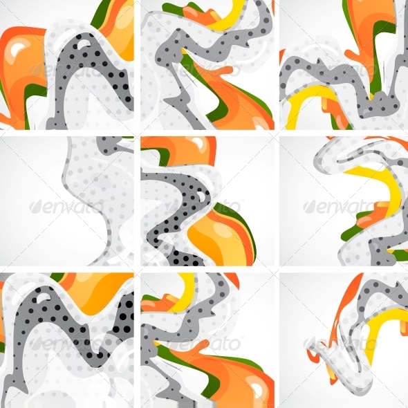Cartoon Waves - Backgrounds Decorative
