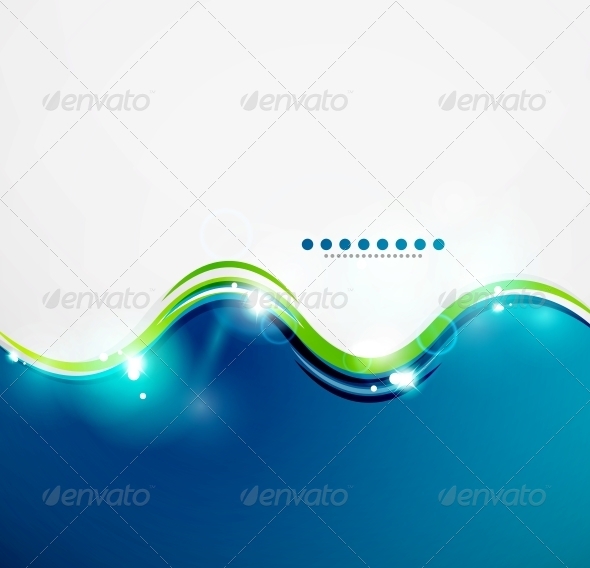 Detailed Blue Wavy Background - Backgrounds Decorative