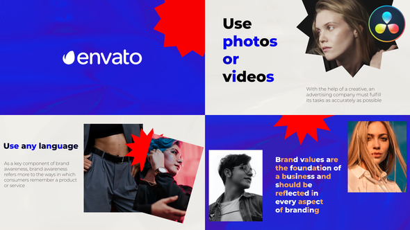Stylish Portfolio Slideshow for DaVinci Resolve