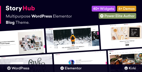 StoryHub  Multipurpose WordPress Elementor Blog Theme