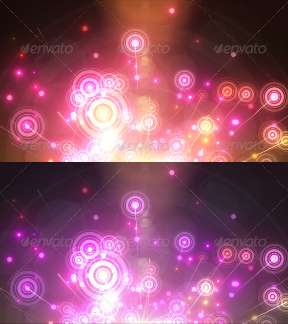 Abstract Rainbow Circles Backgrounds - Abstract Backgrounds