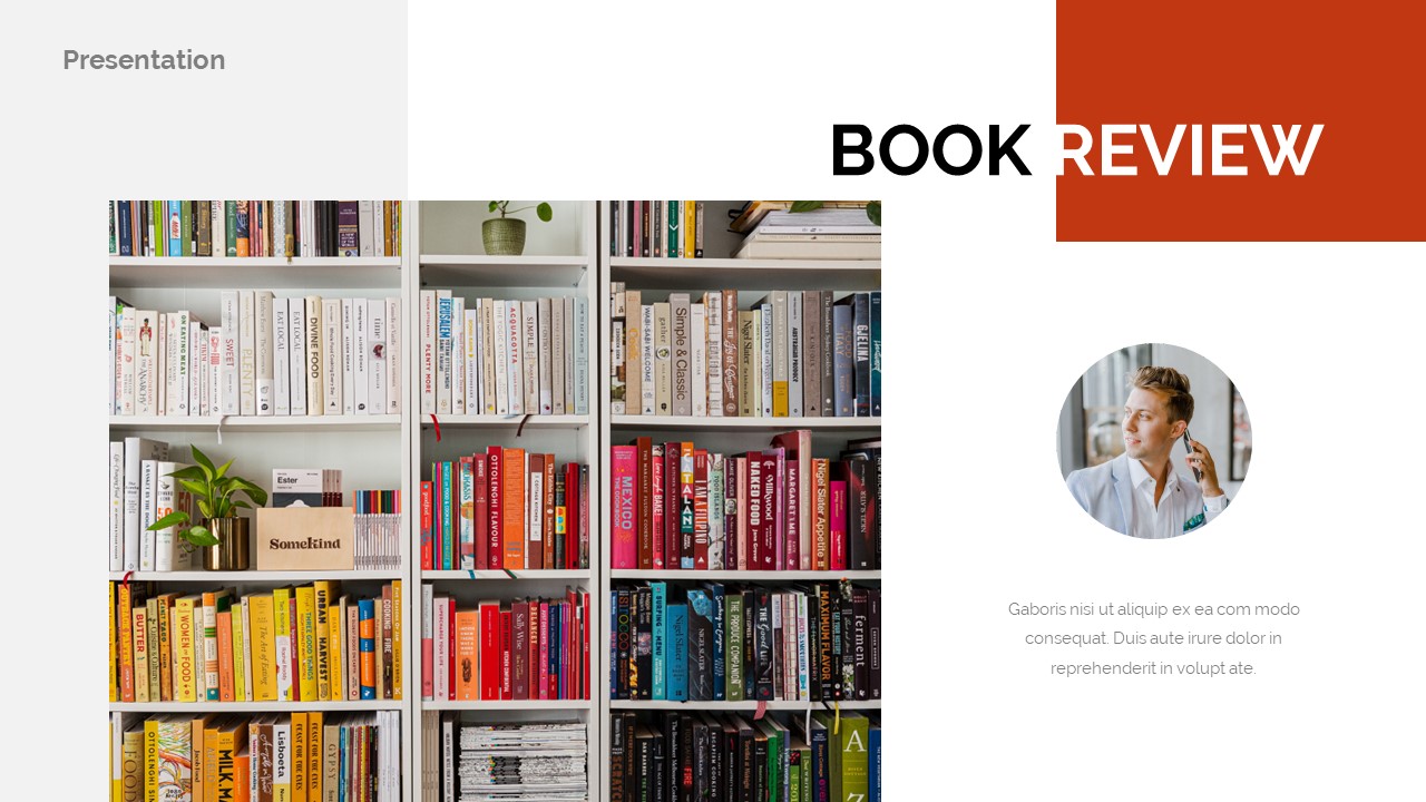 Book Review Content Presentation Google Slides Template by EsteemSlide