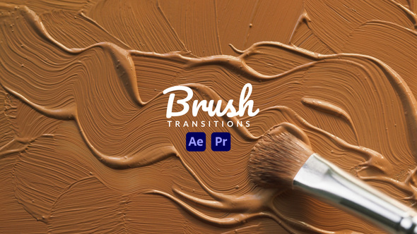 Brush Transitions Elements template preview