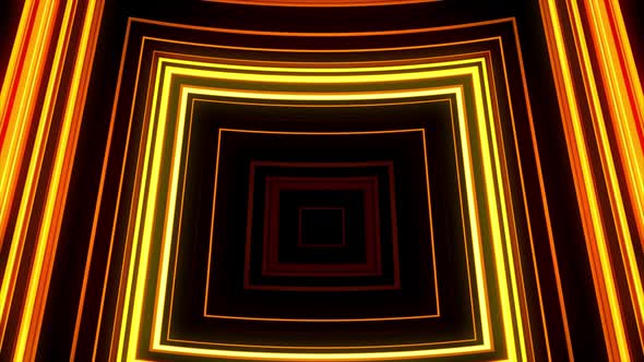 Orange Color Neon Box Light Blinking 4K 02 alt