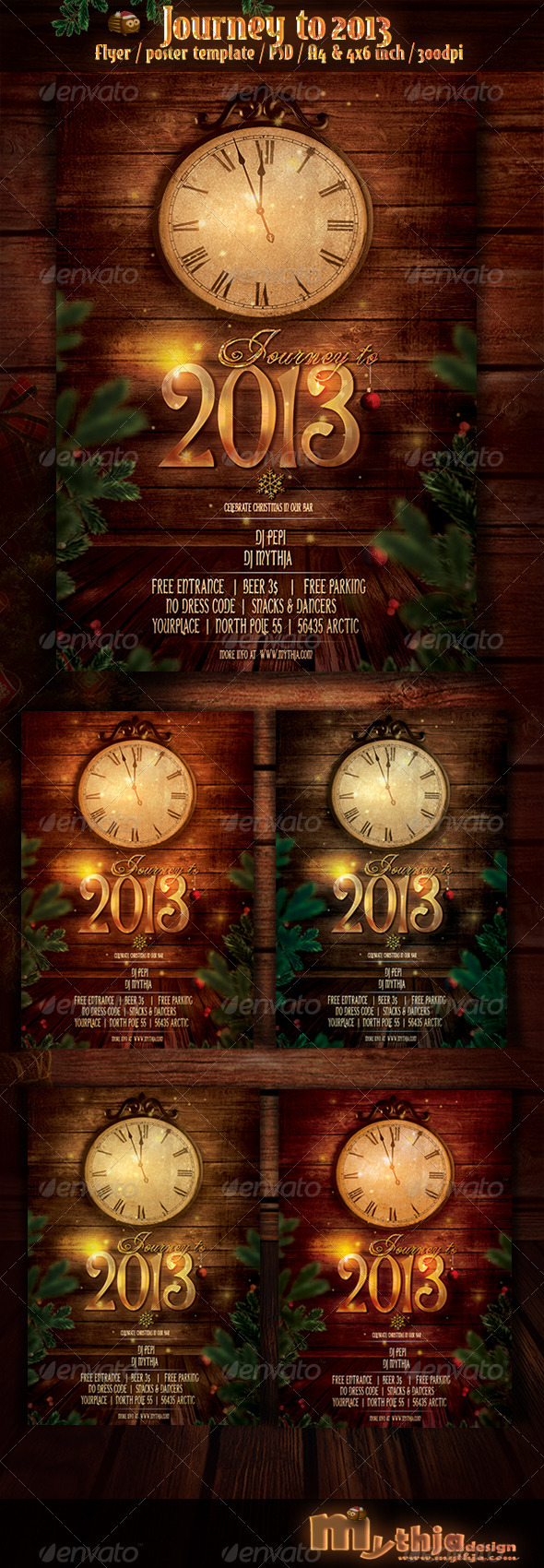 Journey to 2013 - New Year Flyer/Poster Template - Events Flyers