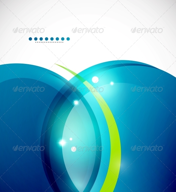 Detailed Blue Wavy Vector Abstract Background - Backgrounds Decorative