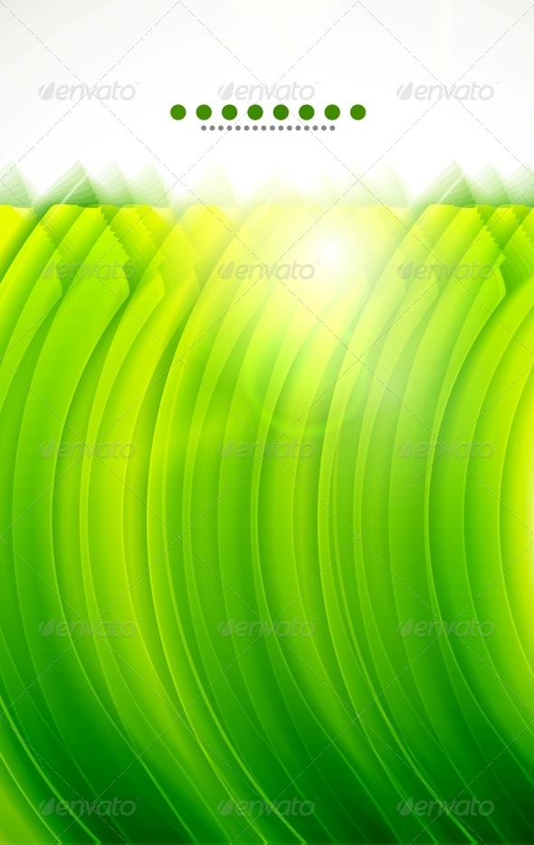 Light Glittering Green Wave Background - Backgrounds Decorative