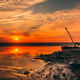 Panoramic view of the salt lake at sunset - PhotoDune Item for Sale