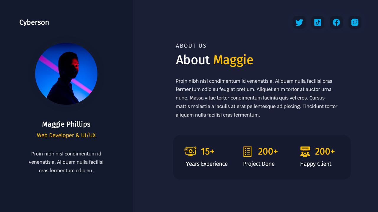 Cyberson - Cyber Security PowerPoint Template, Presentation Templates