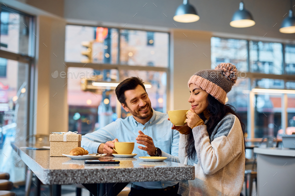 Oh, this coffee smells so good! - Stock Photo - Images