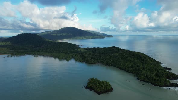 The Beaches at the most southern part of Borneo Island alt