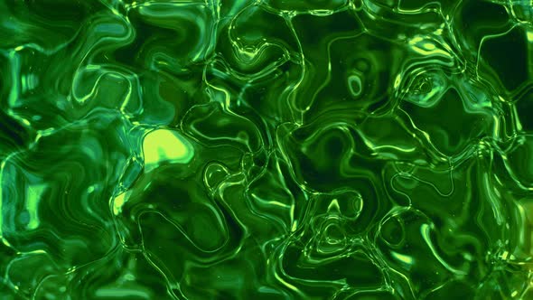 Green Color Shiny Abstract Background Liquid Animated alt