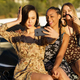Positive multiracial women taking selfie in port - PhotoDune Item for Sale