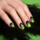 Female neat hand with short natural nails painted with green nail polish. Natural, cozy, elegant - PhotoDune Item for Sale