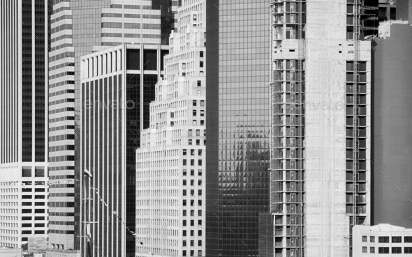 Manhattan diverse architecture, urban background, New York City, USA. - Stock Photo - Images