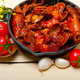 fresh seafoos stew on an iron skillet - PhotoDune Item for Sale