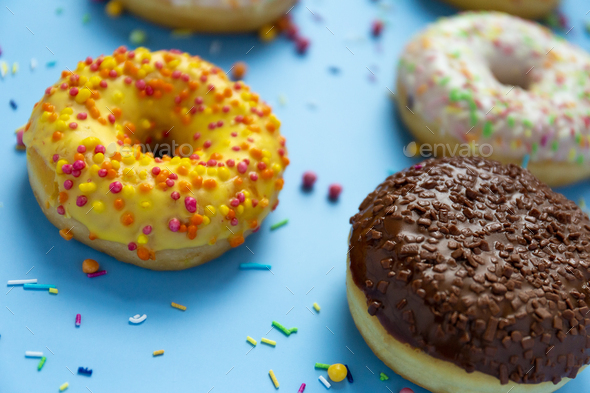 Donuts, close up - Stock Photo - Images