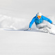Skier in powder during a carving turn - PhotoDune Item for Sale