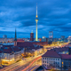 The center of Berlin with the famous TV Tower at twilight - PhotoDune Item for Sale