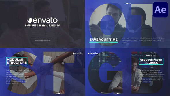 Corporate & Minimal Slideshow for After Effects