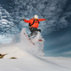 Ski jumping in powder snow - PhotoDune Item for Sale