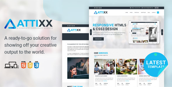 Attixx - Responsive Corporate HTML Theme