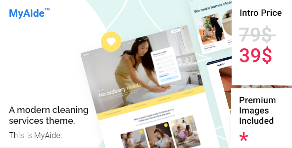 MyAide  Cleaning Services Theme