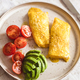 French omelette with tomatoes and avocado. - PhotoDune Item for Sale