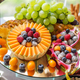 catering buffet table. Lots of tasty fruits and berries. - PhotoDune Item for Sale