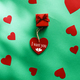 Green valentines love background flat layer - PhotoDune Item for Sale