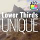 Unique Lower Thirds - VideoHive Item for Sale