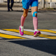 legs girl runner in compression socks running marathon - PhotoDune Item for Sale
