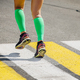 legs girl runner in bright green compression socks - PhotoDune Item for Sale