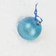 Blue Christmas ball on a blue ribbon. - PhotoDune Item for Sale