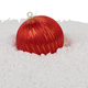 Red Christmas ball with silver stripes. - PhotoDune Item for Sale