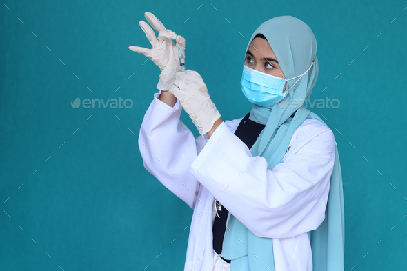 Woman Muslim Doctor - Stock Photo - Images