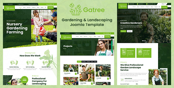 Gatree - Gardening and Landscaping Joomla 4 & 5 Template