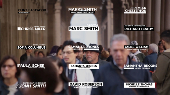 Lower Thirds Elements template preview