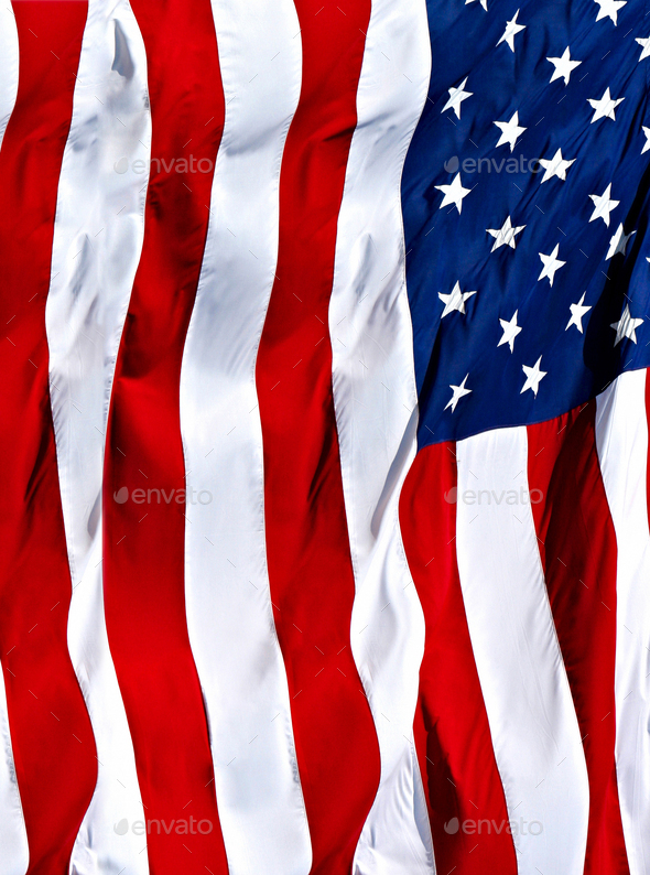 American flag background - Stock Photo - Images