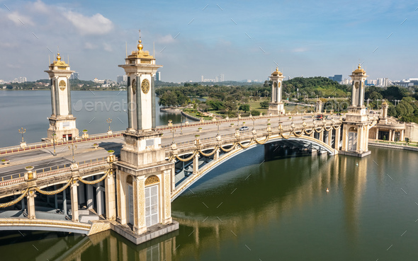 Seri Gemilang Bridge in Putrajaya - Stock Photo - Images