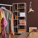 Open closet clothes on hangers in teenage girls room - PhotoDune Item for Sale