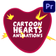 Cartoon Hearts Animation Stickers for Premiere Pro - VideoHive Item for Sale