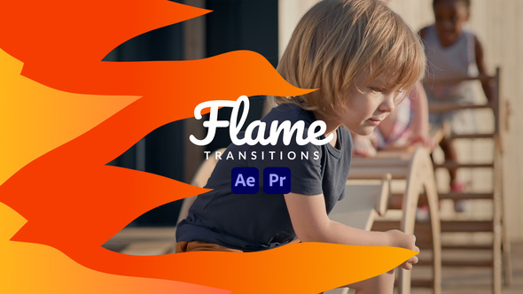 Flame Transitions Elements template preview