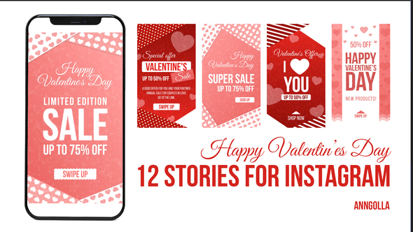 Valentine Day Sales Instagram Stories