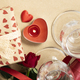 Valentine&#39;s day composition with gift box in craft recycling paper - PhotoDune Item for Sale
