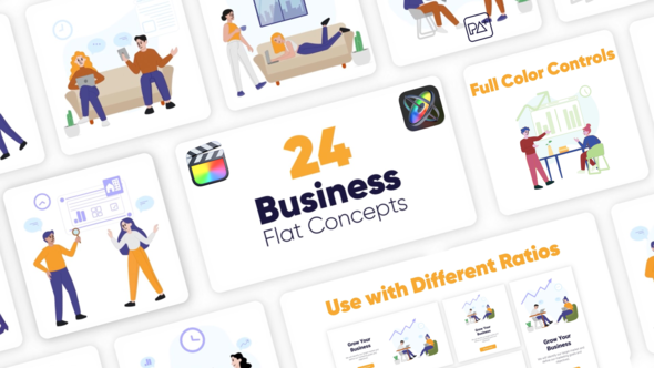 Business Flat Concepts For Final Cut Pro X