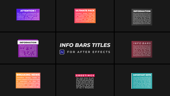 Info Bars Titles