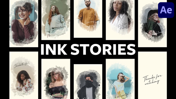 Instagram Ink Historical Stories for After Effects